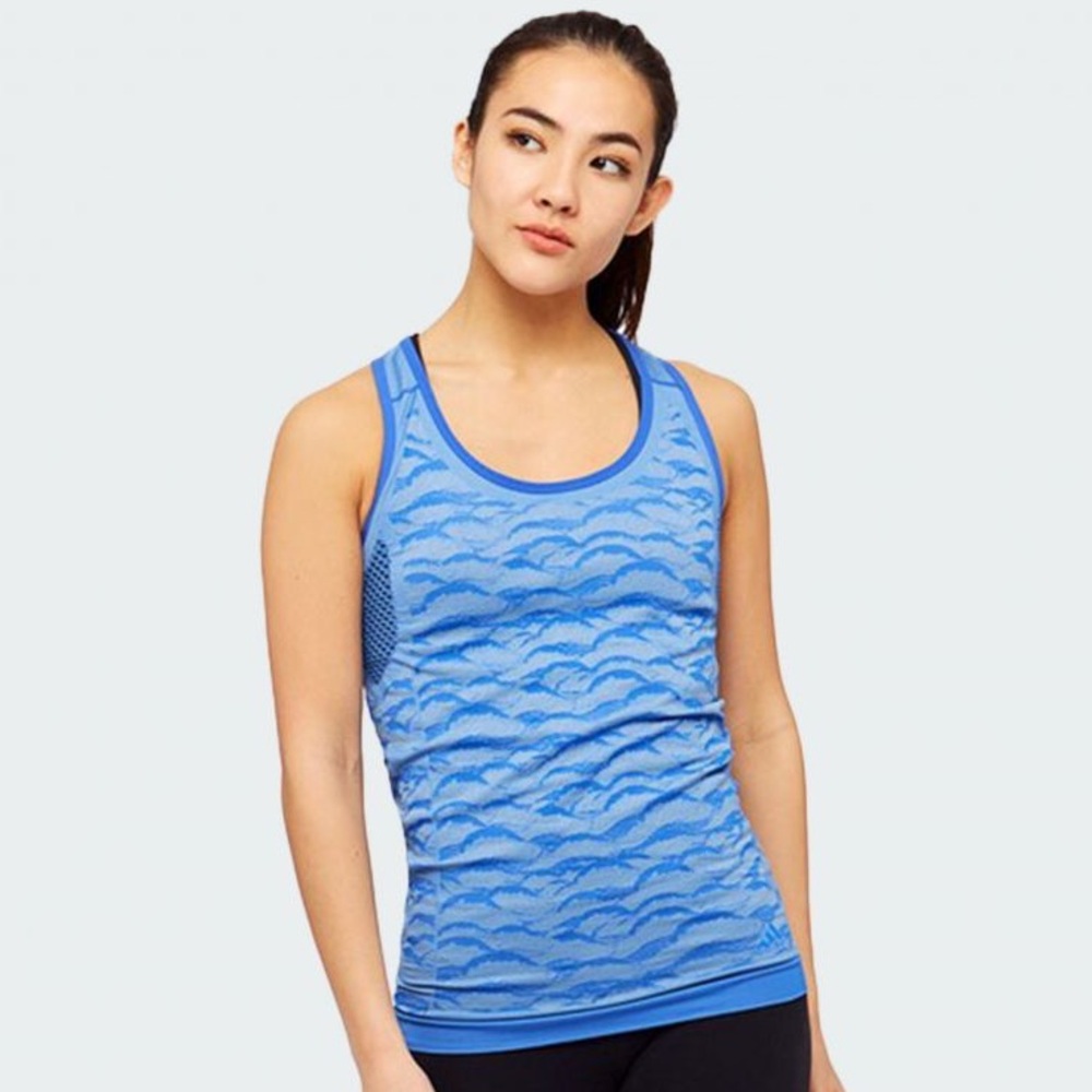ADIDAS Primeknit Parley Tank Top Blue - Picture 6 of 6